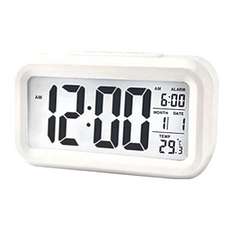 葉子小舖 多功能LED鬧鐘, 白色