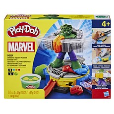 Hasbro 孩之寶 Play-Doh 培樂多 漫威浩克怒砸猛扁遊戲組, 1盒, 28g