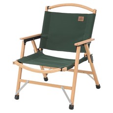 Naturehike 挪客 暮靜可折疊拆卸木椅 JJ007-2, 原木色 森林綠, 1個