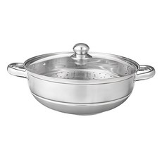 Tamsaa 3層不銹鋼蒸鍋 IH電磁爐適用 34cm, 1個