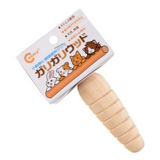 Canary 維尼鼠胡蘿蔔型啃木-原味 798-1a，天然原木安全無毒，有效幫助寵物磨牙，預防牙齒過長, 1入