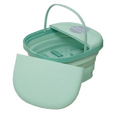 MRF 健身大師 長溫型矽膠可折式按摩泡腳機, HY-7702, 綠色