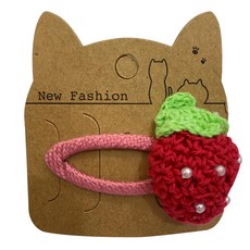 SY造型BB夾草莓-紅 可愛兒童髮夾 安全材質 輕鬆固定頭髮, 1入