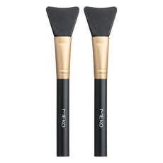 MEKO 圓弧矽膠專業敷臉刷, 質輕柔軟不刺傷皮膚, U-035, 2支