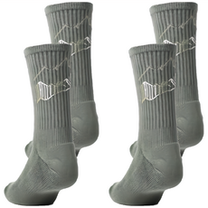 FOOTER 山巒高筒登山襪 厚氣墊 T203, M(22~25cm), 灰綠色, 2雙