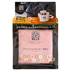 MARUYAMA COFFEE 丸山珈琲 低咖啡因濾泡咖啡 深焙, 11g, 5包, 1袋