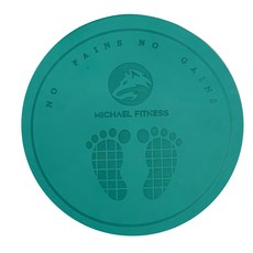 MICHAEL FITNESS 麥克健身 TPE減震跳繩墊 加大 隔音減震 高彈防滑 保護膝蓋, 綠色加厚, 64 x 64 x 1.5cm, 1條