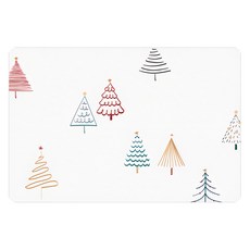 半島良品 防水防油隔熱皮革餐墊 30 x 45cm, 彩色樹林, 1個