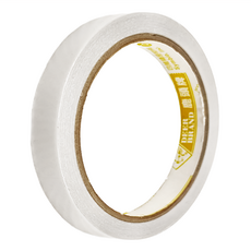 DEER BRAND 鹿頭牌 薄型手撕雙面膠帶 易於手撕 美工DIY辦公用品, 1盒, 12mm x 15Y