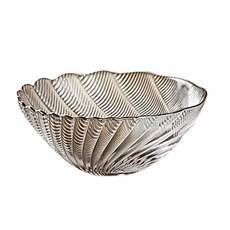 FOREVER 日式玻璃碗 13cm, 描金邊鳳尾款, 1個