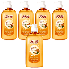 TOP 脫普 柔順滋養潤髮乳 添加珍貴摩洛哥堅果油與小麥水解蛋白 經典玫瑰香氛, 800ml, 5瓶