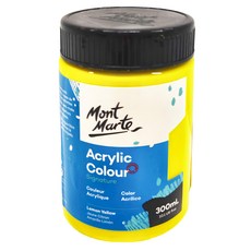 Mont Marte 蒙瑪特 壓克力顏料, 檸檬黃色, 300ml, 1色