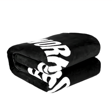 BROOKLYN WORKS 布魯克林 風格保暖毯 120 x 120cm 黑色 露營保暖舒適, 1件