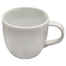 TAIWANGLASS 台灣玻璃 白瓷義式濃縮杯盤組 90ml, 白色, 1組