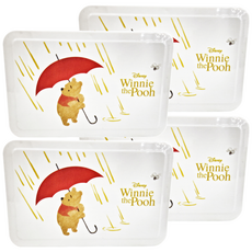 收納王妃 濕紙巾盒 188 x 122 x 75mm, 雨傘維尼, 4個