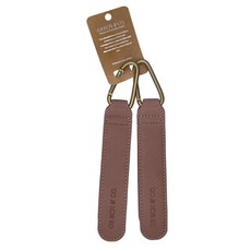 Grech&Co 推車掛鉤 Set 再生皮革製成, 藕紫色, 2個