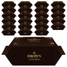 BROWN Vip Gold Brown 壓紋低刺激嬰兒用濕紙巾, 20張, 24包