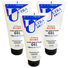 Dr.Morita 森田藥粧 台灣公司貨 日本超激硬造型髮膠, 200g, 3條