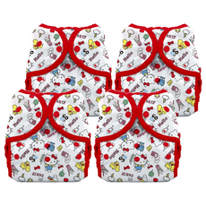 THiRSTiES 魔鬼氈防水尿布兜 SANRIO聯名款 (8-18kg), Hello Kitty My Friends, 4件