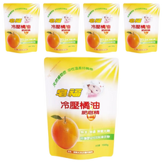 淨精靈 橘油洗衣精補充包, 1.5kg, 5包