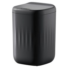 H&K 家居 無色調充電式感應垃圾桶 18L, 1層, 午夜黑