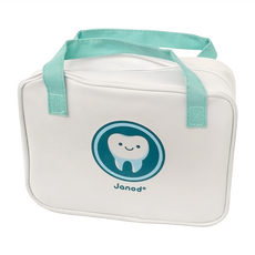 Janod 小小牙醫師診療包 牙刷 牙膏 牙醫玩具, J06550, 1個