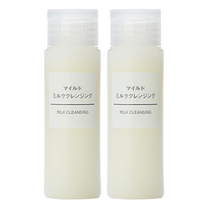 MUJI 無印良品 台灣公司貨 攜帶用溫和卸妝乳, 50ml, 2瓶