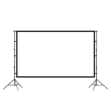 FAD 雙支架投影布幕組, 全方位視角, 簡單易安裝, 可摺疊抗皺, L400905
