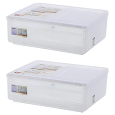 KEYWAY Best600抽屜整理箱 LG-600, 透明, 2個