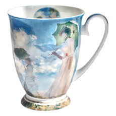 Royal Duke 莫內油畫系列骨瓷皇室杯 - 365ml, 撐傘的女人, 1個