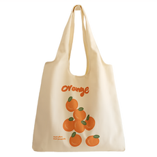 E.City 水果圖案單肩帆布購物提袋 120g