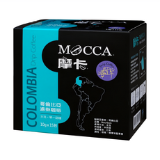 MOCCA 摩卡 哥倫比亞濾掛咖啡, 10g, 15包, 1盒