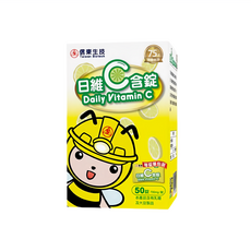 信東生技 日維C含片, 50錠, 1盒