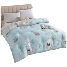 Betrise 貝翠絲 石墨烯蓄熱抗菌天絲親膚絨可水洗暖冬被, 1組, 萌萌兔寶, 210 x 180cm