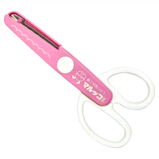 CANARY 長谷川刃物 美術安全剪刀 JPS-685, 圓邊粉, 1支