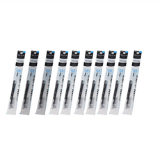 Pentel 飛龍文具 i plus XBGRN5A Sliccies鋼珠筆筆芯 0.5mm 黑色, 10支