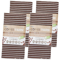 minono 米諾諾 環保咖啡紗沐浴巾 90 x 30cm, 咖啡紗 棕色, 4條, 1條