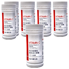 大醫生技 西印度櫻桃維他命C膠囊, 600mg, 60錠, 6瓶
