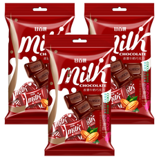 甘百世 香濃牛奶巧克力, 原萃濃醇, 7入 Set, 70g, 3袋