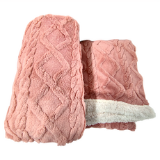 夢之語 3D緹花塔芙絨x羊羔絨毛毯