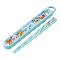 Skater 銀離子兒童筷子含收納盒, 寶可夢 Joyful days, 收納盒(195 x 27 x 15mm) + 筷子(165mm), 1組