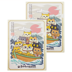 FUMEANCATS 黃阿瑪的後宮生活 招財貓L夾, 招財貓, 2個