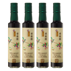 陳稼莊 桑椹醋 無加糖 台灣製造, 250ml, 4瓶