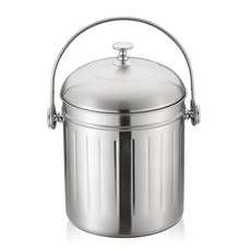 QUEEN SENSE 多功能廚餘桶 3L 不鏽鋼, 1個