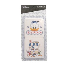 收納王妃 唐老鴨珪藻土杯墊 方 2個, 閃亮冰淇淋, 1組