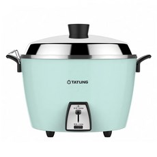 TATUNG 大同 電鍋 220V異電壓10人份 不鏽鋼內鍋 多功能用途, TAC-10L-DV2TG, 湖水藍, 1個