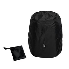 Korin Design ClickPack 背包雨衣 防水面料 輕巧便攜收納袋, 1組, 黑色