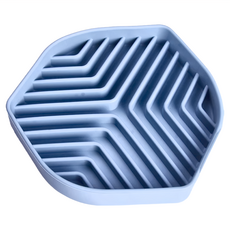 Truly House 寵物頂級矽膠慢食碗, 19x3cm, 290g, 藍色, 1個