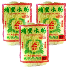 同正 埔里水粉 細, Q中帶勁、滑溜爽口，炒、煮皆適宜, 400g, 3包