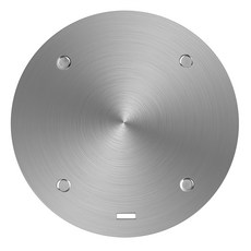 好物良品 食品級430不銹鋼多功能解凍加熱導熱板, 帶可分離手柄, 不鏽鋼原色, 1個